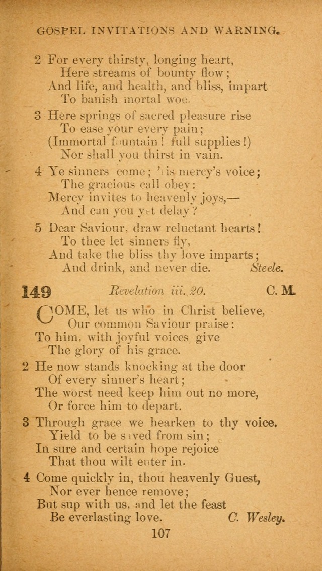 Hymnal: adapted to the doctrines and usages of the African Methodist Episcopal Church. Revised Edition page 111
