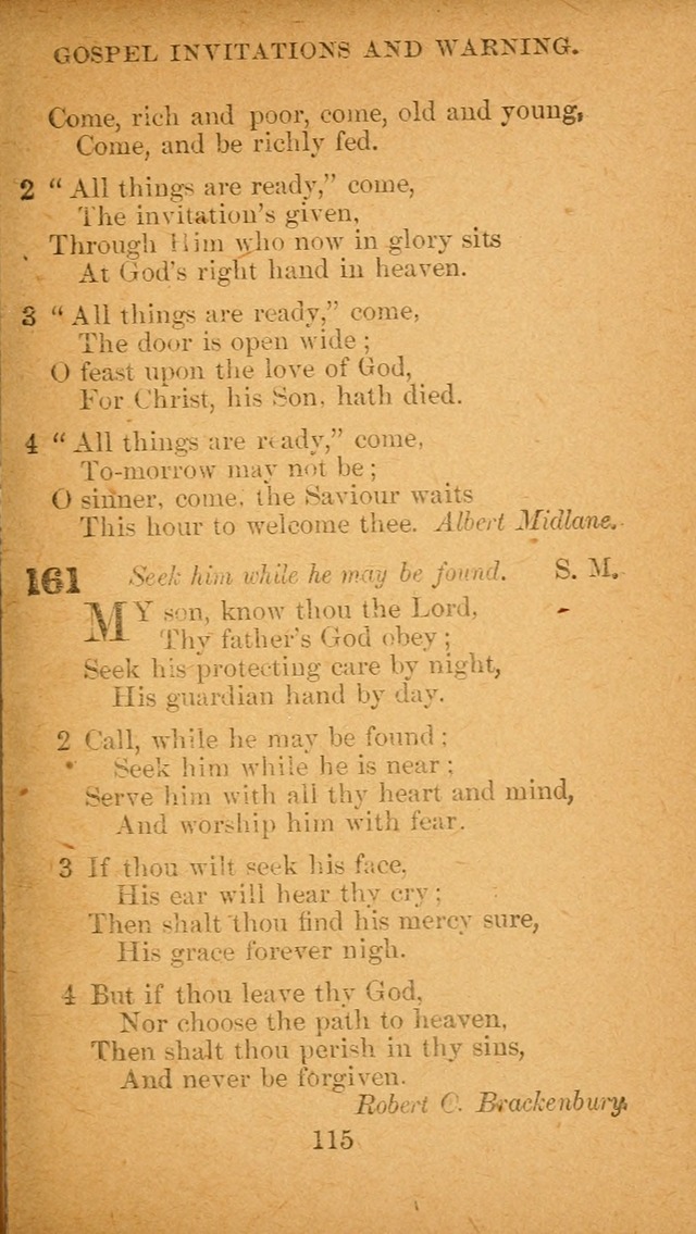 Hymnal: adapted to the doctrines and usages of the African Methodist Episcopal Church. Revised Edition page 119