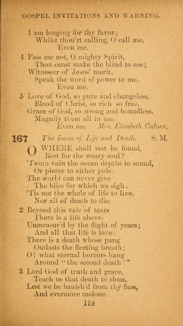 Hymnal: adapted to the doctrines and usages of the African Methodist Episcopal Church. Revised Edition page 123