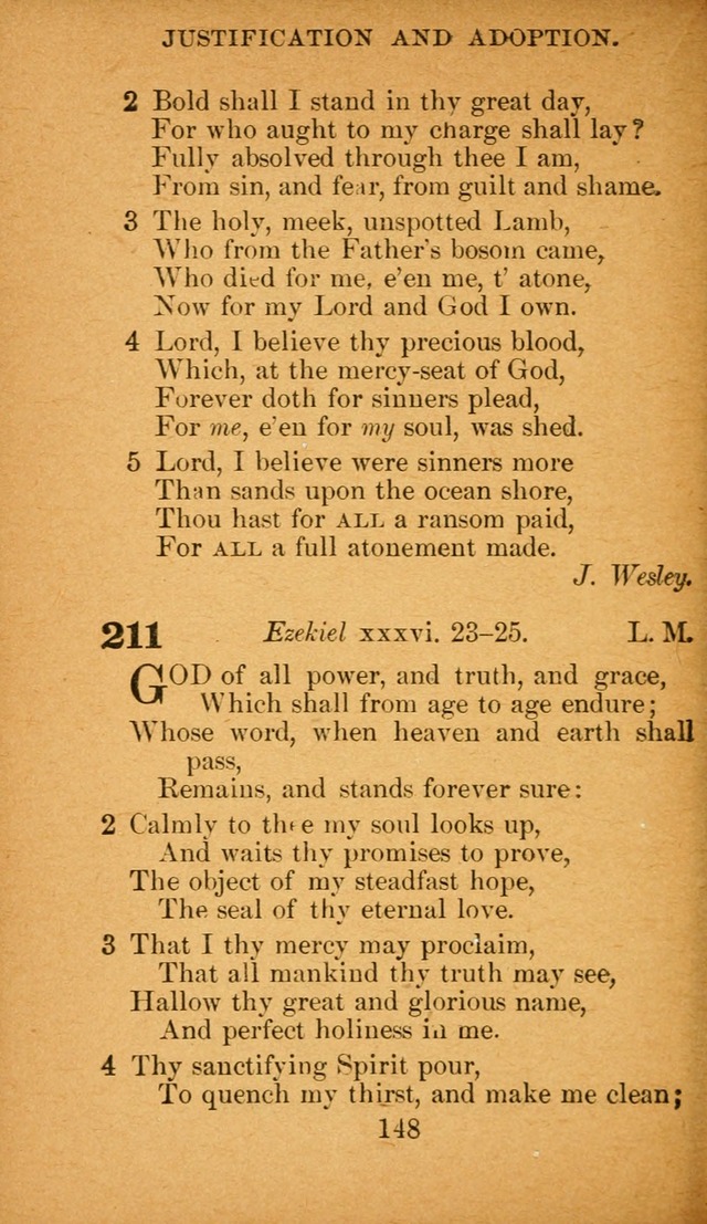 Hymnal: adapted to the doctrines and usages of the African Methodist Episcopal Church. Revised Edition page 152