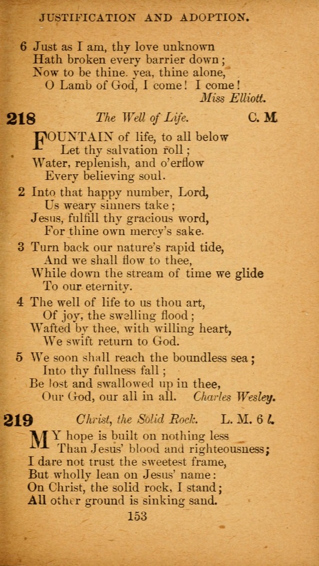 Hymnal: adapted to the doctrines and usages of the African Methodist Episcopal Church. Revised Edition page 157