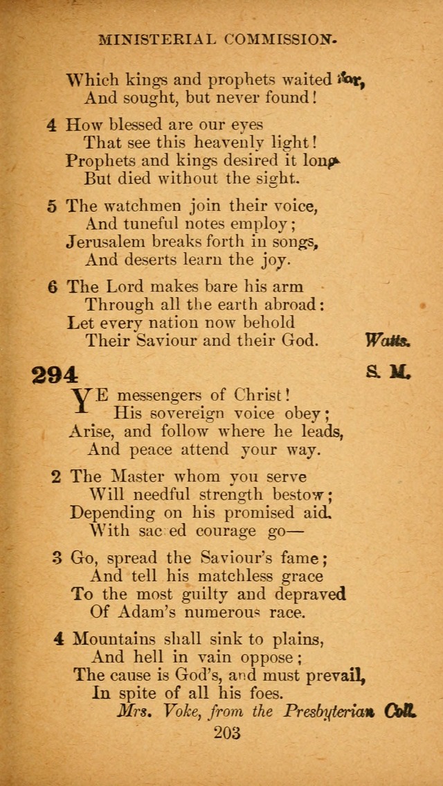 Hymnal: adapted to the doctrines and usages of the African Methodist Episcopal Church. Revised Edition page 209