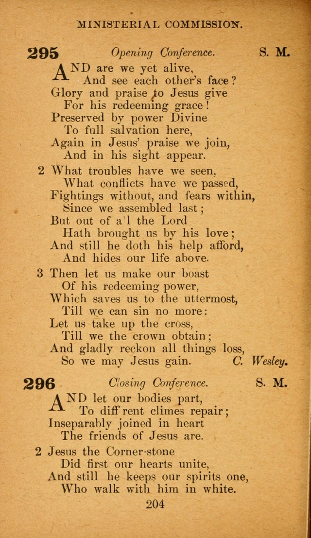 Hymnal: adapted to the doctrines and usages of the African Methodist Episcopal Church. Revised Edition page 210
