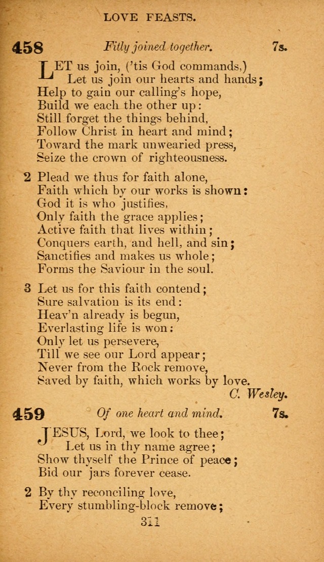 Hymnal: adapted to the doctrines and usages of the African Methodist Episcopal Church. Revised Edition page 319