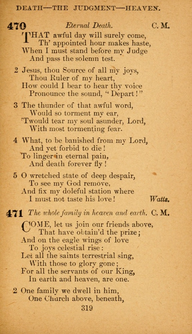 Hymnal: adapted to the doctrines and usages of the African Methodist Episcopal Church. Revised Edition page 327