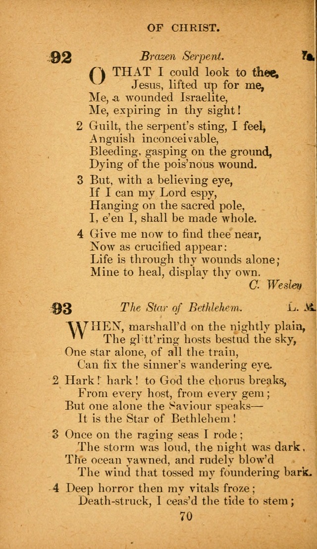 Hymnal: adapted to the doctrines and usages of the African Methodist Episcopal Church. Revised Edition page 74