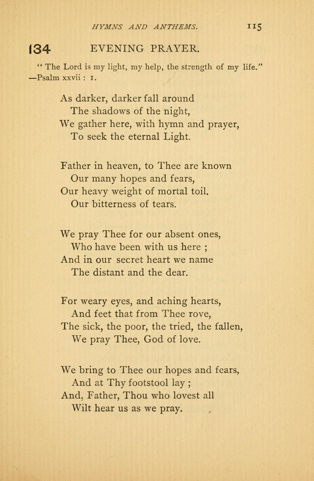 Hymns and Anthems adapted for Jewish Worship page 115