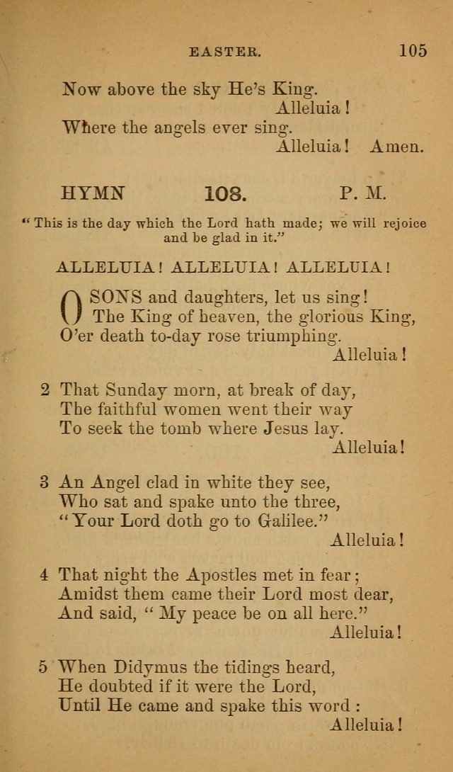 Hymns ancient and modern: for use in the services of the church, with accompanying unes page 108