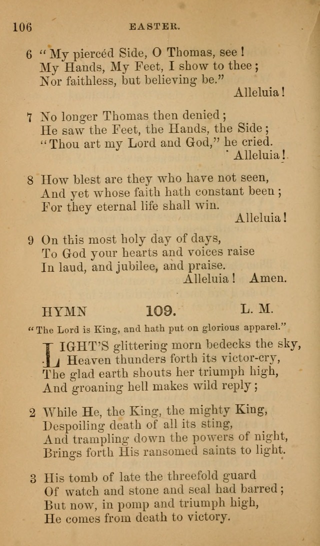 Hymns ancient and modern: for use in the services of the church, with accompanying unes page 109