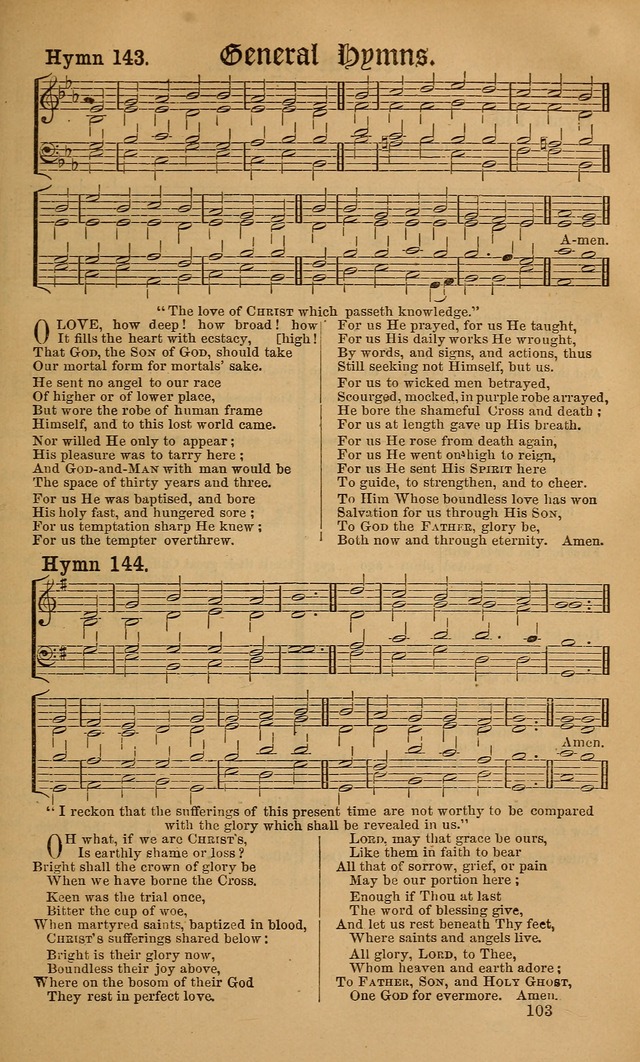 Hymns ancient and modern: for use in the services of the church, with accompanying tunes page 110