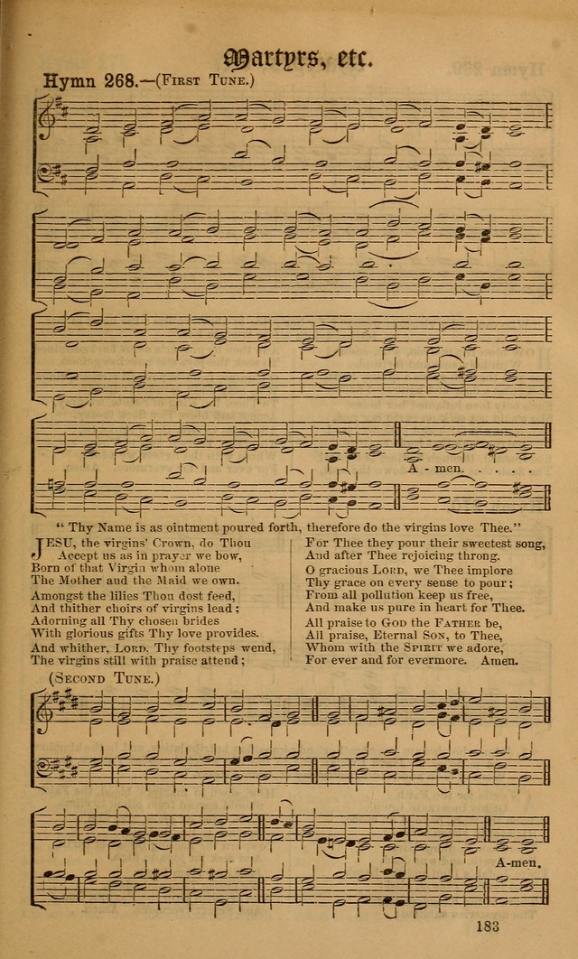 Hymns ancient and modern: for use in the services of the church, with accompanying tunes page 190