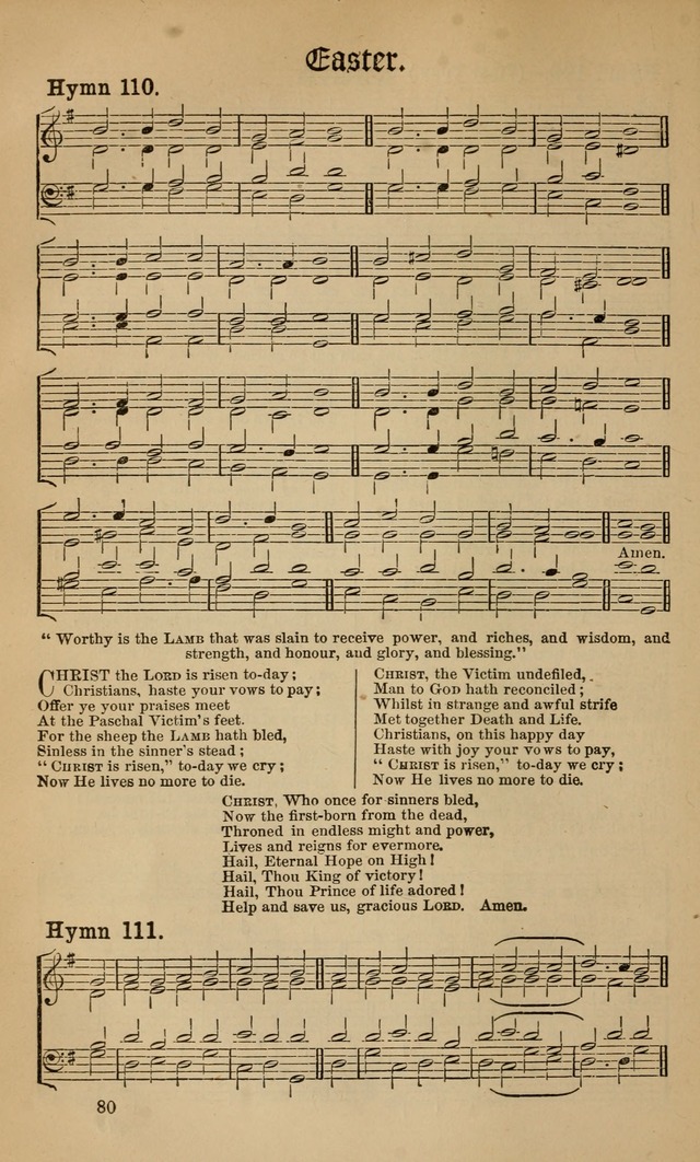 Hymns ancient and modern: for use in the services of the church, with accompanying tunes page 87