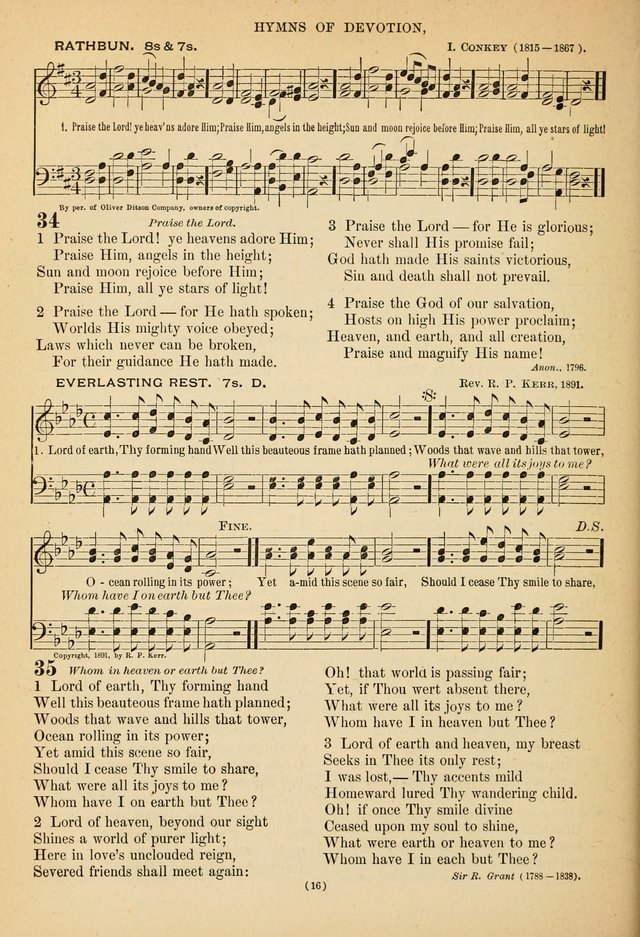 Hymns of the Ages: for Public and Social Worship page 16