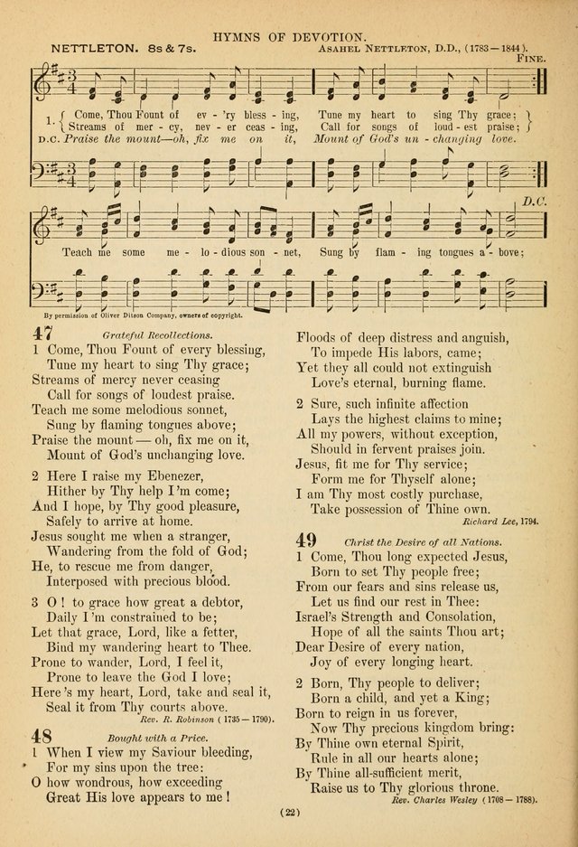 Hymns of the Ages: for Public and Social Worship page 22