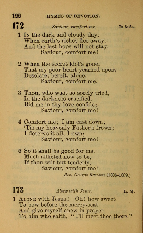 Hymns of the Ages: for Public and Social Worship, Approved and Recommended ... by the General Assembly of the Presbyterian Church in the U.S. (Second ed.) page 122