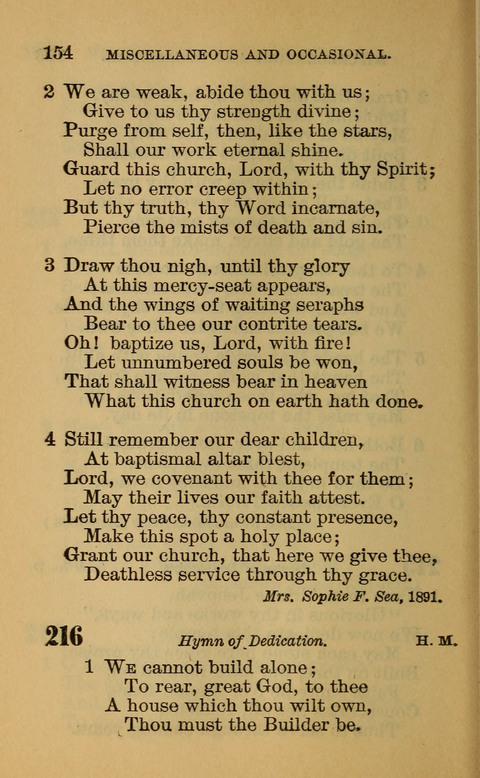 Hymns of the Ages: for Public and Social Worship, Approved and Recommended ... by the General Assembly of the Presbyterian Church in the U.S. (Second ed.) page 154