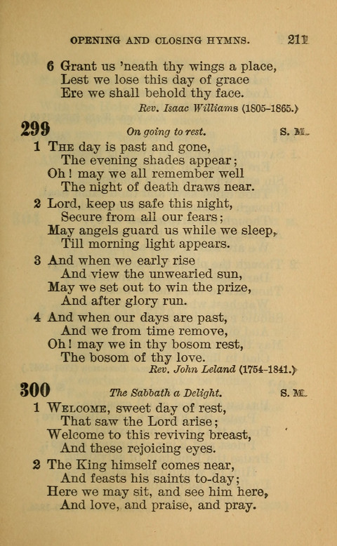 Hymns of the Ages: for Public and Social Worship, Approved and Recommended ... by the General Assembly of the Presbyterian Church in the U.S. (Second ed.) page 211