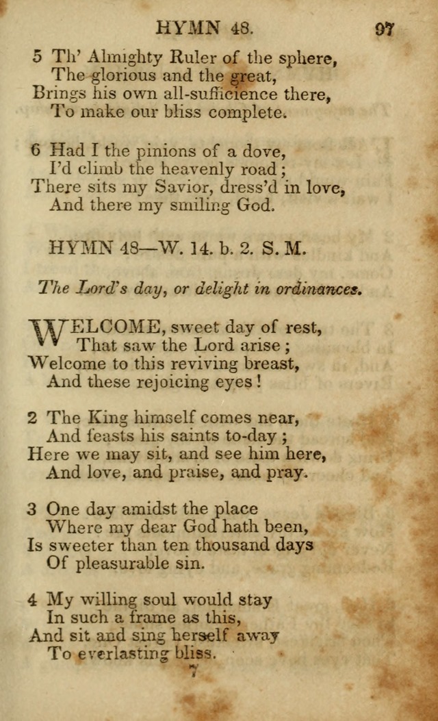 Hymns and Spiritual Songs, Original and Selected, for the Use of Christians. (5th ed.) page 107