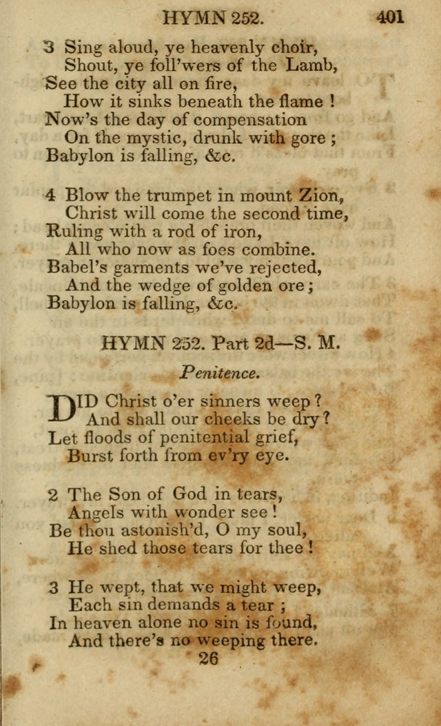 Hymns and Spiritual Songs, Original and Selected, for the Use of Christians. (5th ed.) page 411