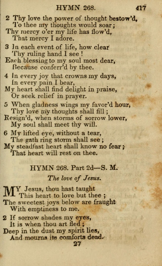 Hymns and Spiritual Songs, Original and Selected, for the Use of Christians. (5th ed.) page 427
