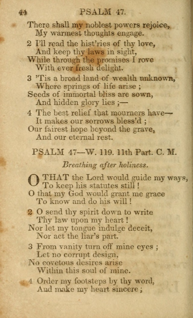 Hymns and Spiritual Songs, Original and Selected, for the Use of Christians. (5th ed.) page 44