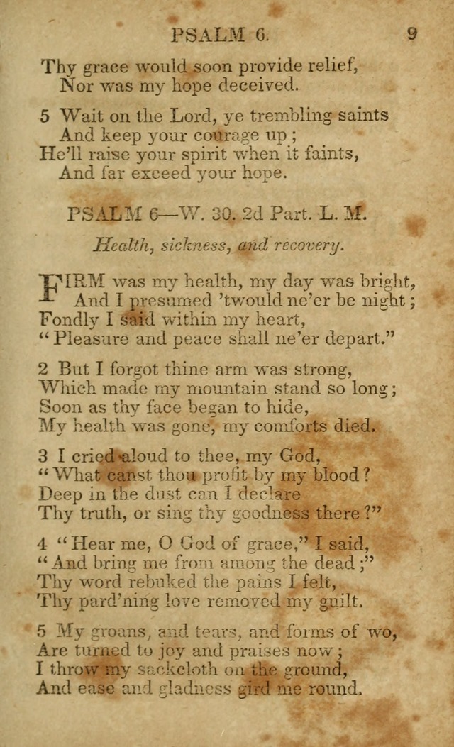 Hymns and Spiritual Songs, Original and Selected, for the Use of Christians. (5th ed.) page 9