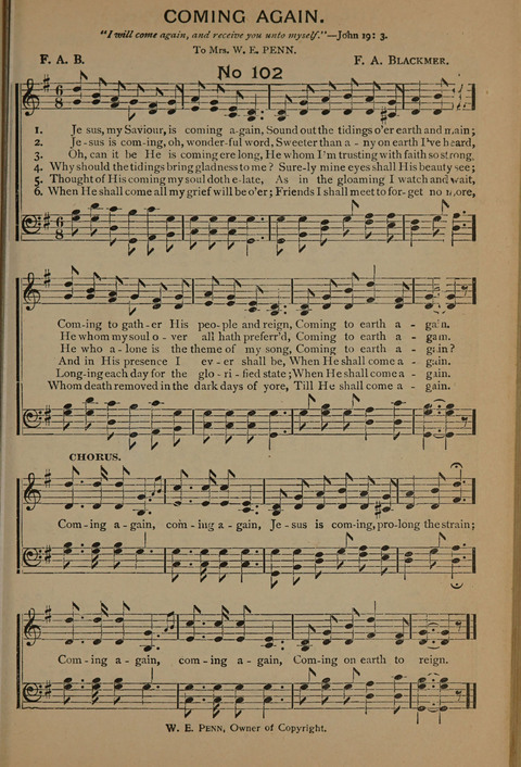 Harvest Bells Nos. 1, 2 and 3: Is filled with new and beautiful songs, suitable for churches, Sunday-schools, revivals and all religious meetings page 101