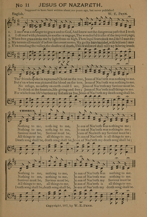 Harvest Bells Nos. 1, 2 and 3: Is filled with new and beautiful songs, suitable for churches, Sunday-schools, revivals and all religious meetings page 11
