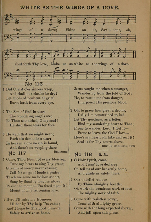 Harvest Bells Nos. 1, 2 and 3: Is filled with new and beautiful songs, suitable for churches, Sunday-schools, revivals and all religious meetings page 115