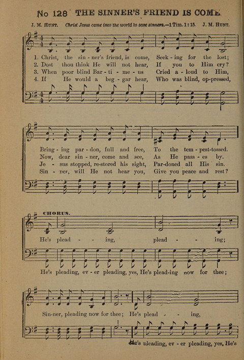 Harvest Bells Nos. 1, 2 and 3: Is filled with new and beautiful songs, suitable for churches, Sunday-schools, revivals and all religious meetings page 126