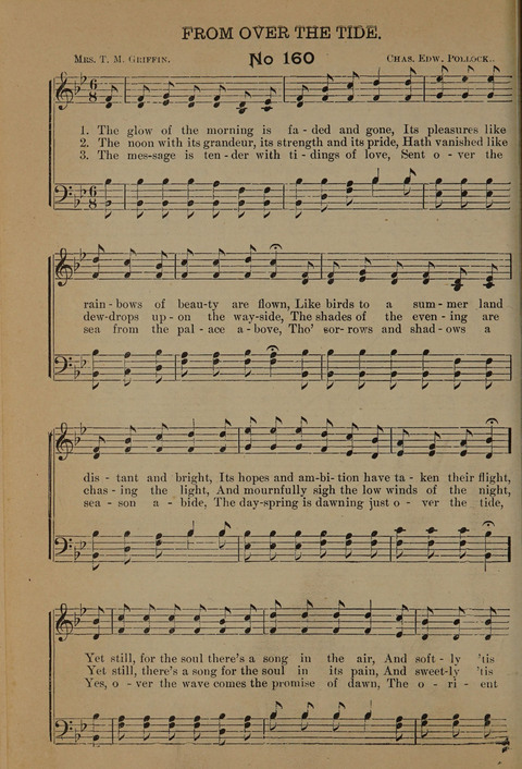 Harvest Bells Nos. 1, 2 and 3: Is filled with new and beautiful songs, suitable for churches, Sunday-schools, revivals and all religious meetings page 156