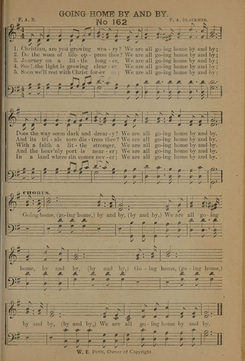 Harvest Bells Nos. 1, 2 and 3: Is filled with new and beautiful songs, suitable for churches, Sunday-schools, revivals and all religious meetings page 159