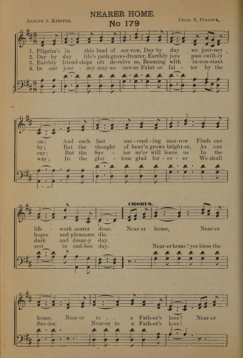 Harvest Bells Nos. 1, 2 and 3: Is filled with new and beautiful songs, suitable for churches, Sunday-schools, revivals and all religious meetings page 178