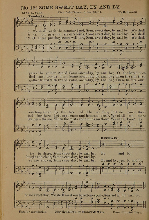 Harvest Bells Nos. 1, 2 and 3: Is filled with new and beautiful songs, suitable for churches, Sunday-schools, revivals and all religious meetings page 188