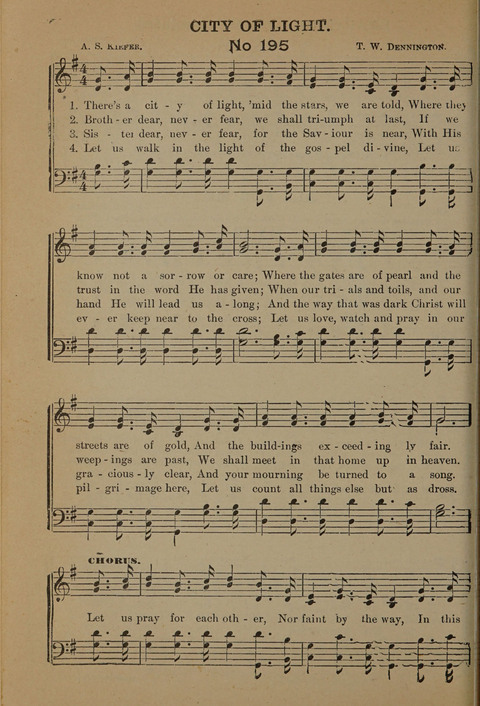 Harvest Bells Nos. 1, 2 and 3: Is filled with new and beautiful songs, suitable for churches, Sunday-schools, revivals and all religious meetings page 192