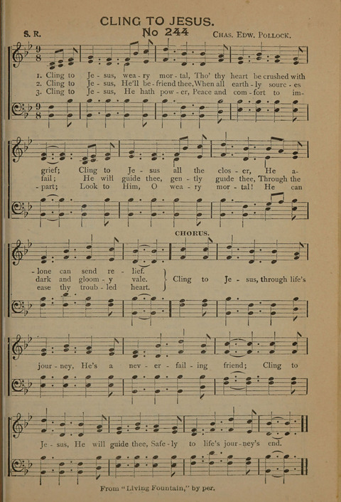 Harvest Bells Nos. 1, 2 and 3: Is filled with new and beautiful songs, suitable for churches, Sunday-schools, revivals and all religious meetings page 239