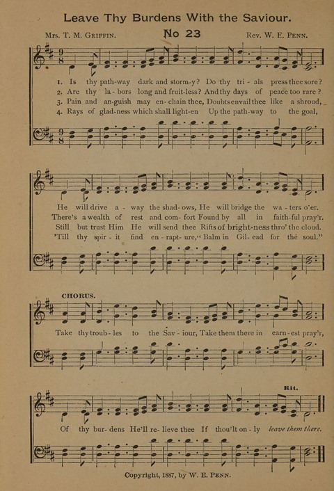 Harvest Bells Nos. 1, 2 and 3: Is filled with new and beautiful songs, suitable for churches, Sunday-schools, revivals and all religious meetings page 24