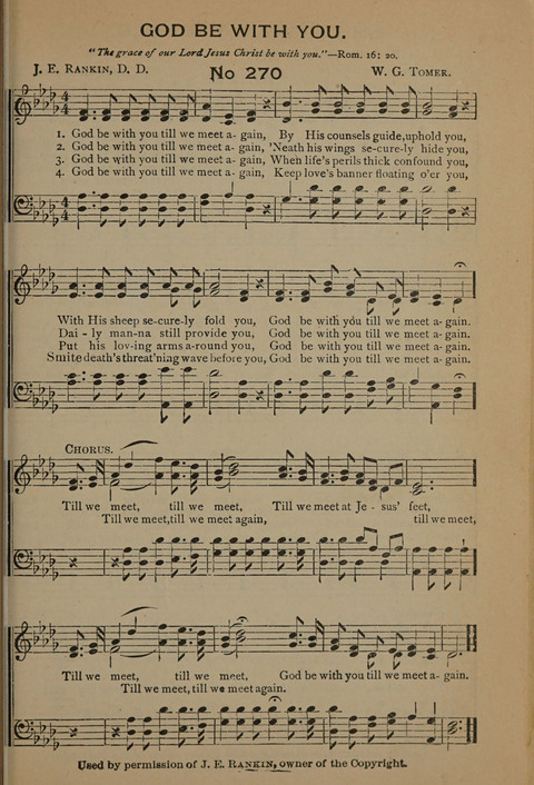Harvest Bells Nos. 1, 2 and 3: Is filled with new and beautiful songs, suitable for churches, Sunday-schools, revivals and all religious meetings page 265