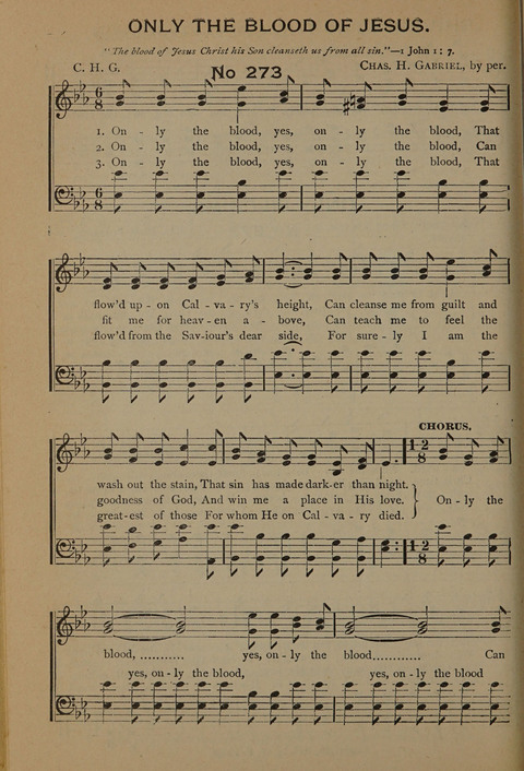 Harvest Bells Nos. 1, 2 and 3: Is filled with new and beautiful songs, suitable for churches, Sunday-schools, revivals and all religious meetings page 266