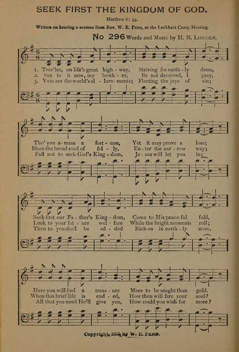 Harvest Bells Nos. 1, 2 and 3: Is filled with new and beautiful songs, suitable for churches, Sunday-schools, revivals and all religious meetings page 290