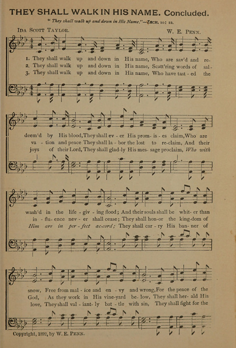 Harvest Bells Nos. 1, 2 and 3: Is filled with new and beautiful songs, suitable for churches, Sunday-schools, revivals and all religious meetings page 361