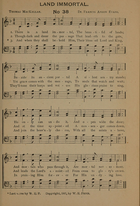 Harvest Bells Nos. 1, 2 and 3: Is filled with new and beautiful songs, suitable for churches, Sunday-schools, revivals and all religious meetings page 39