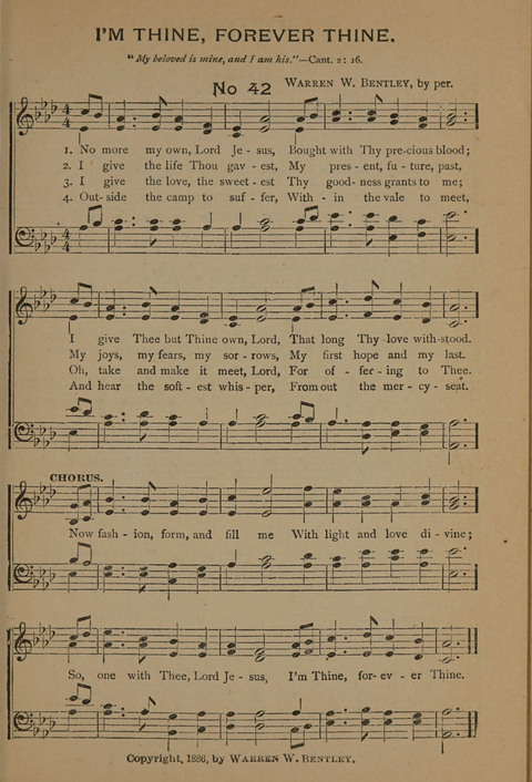 Harvest Bells Nos. 1, 2 and 3: Is filled with new and beautiful songs, suitable for churches, Sunday-schools, revivals and all religious meetings page 43