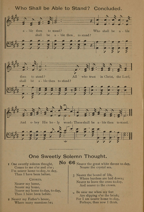 Harvest Bells Nos. 1, 2 and 3: Is filled with new and beautiful songs, suitable for churches, Sunday-schools, revivals and all religious meetings page 65