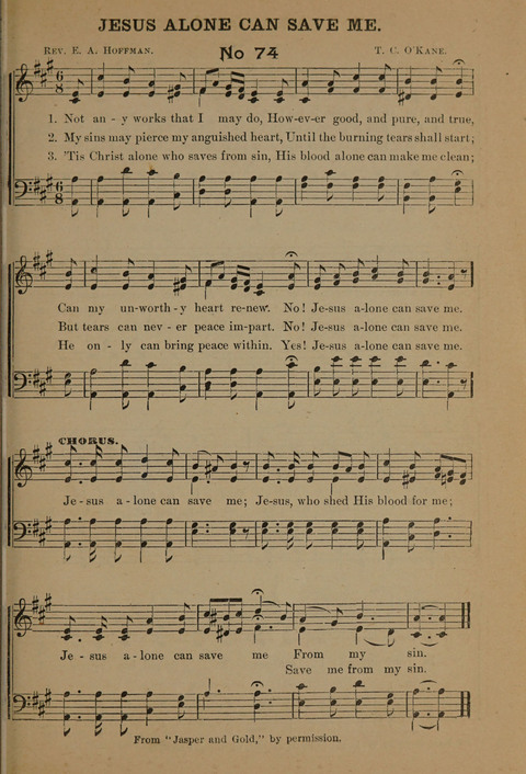 Harvest Bells Nos. 1, 2 and 3: Is filled with new and beautiful songs, suitable for churches, Sunday-schools, revivals and all religious meetings page 73