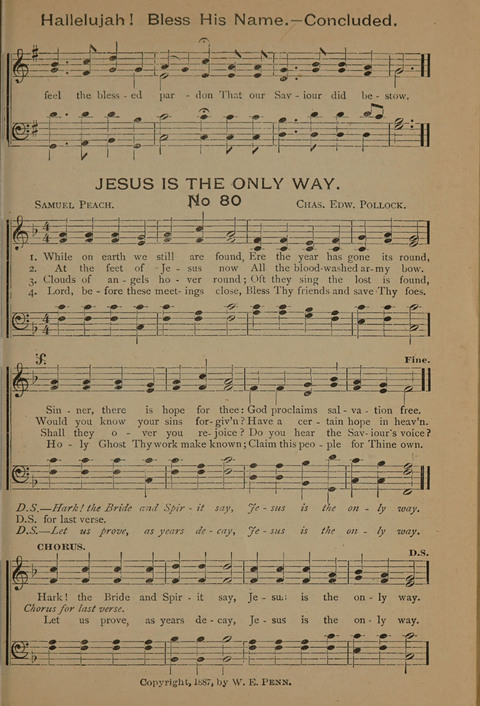 Harvest Bells Nos. 1, 2 and 3: Is filled with new and beautiful songs, suitable for churches, Sunday-schools, revivals and all religious meetings page 79