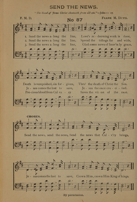 Harvest Bells Nos. 1, 2 and 3: Is filled with new and beautiful songs, suitable for churches, Sunday-schools, revivals and all religious meetings page 86