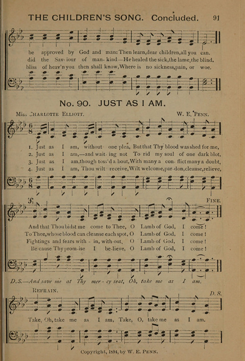 Harvest Bells Nos. 1, 2 and 3: Is filled with new and beautiful songs, suitable for churches, Sunday-schools, revivals and all religious meetings page 89