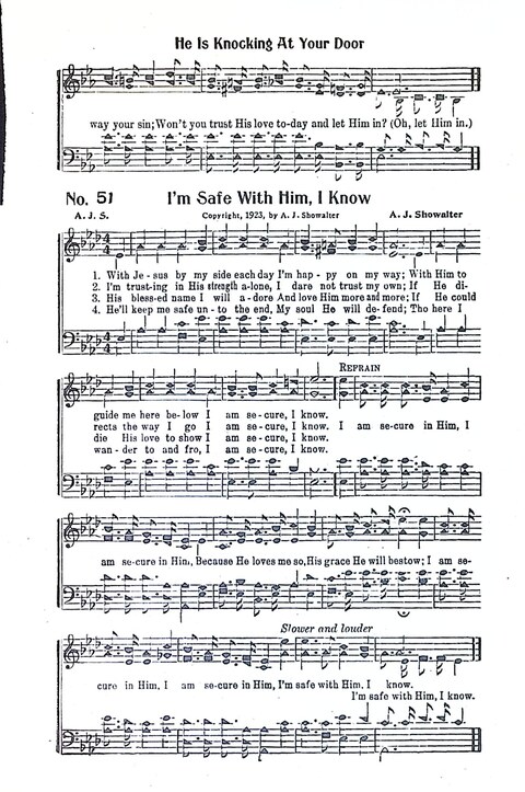 Harbor Bells [no. 1]: our 1925 book for Sunday schools, singing schools, revivals, conventions, and general use in all religious gatherings page 52