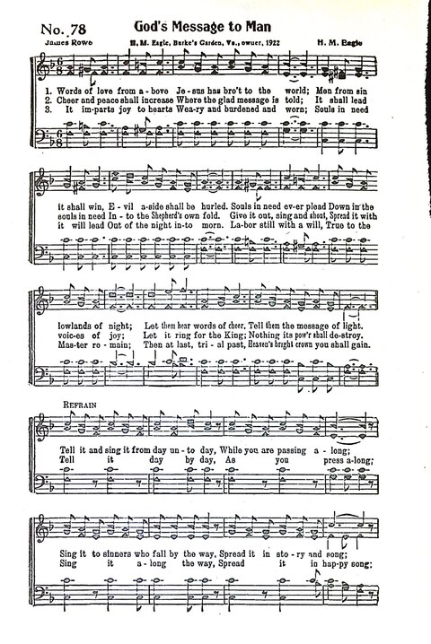 Harbor Bells [no. 1]: our 1925 book for Sunday schools, singing schools, revivals, conventions, and general use in all religious gatherings page 79